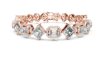 Emerald Tennis Lab Grown Diamond Bracelet