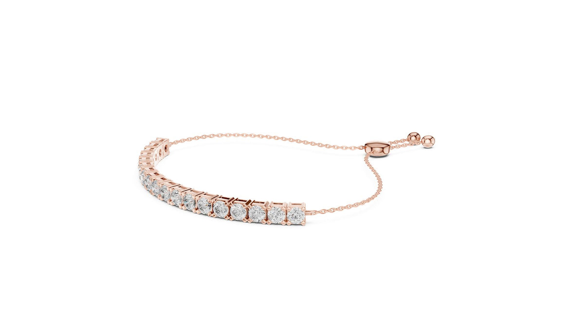 Round Tennis Lab Grown Diamond Bracelet
