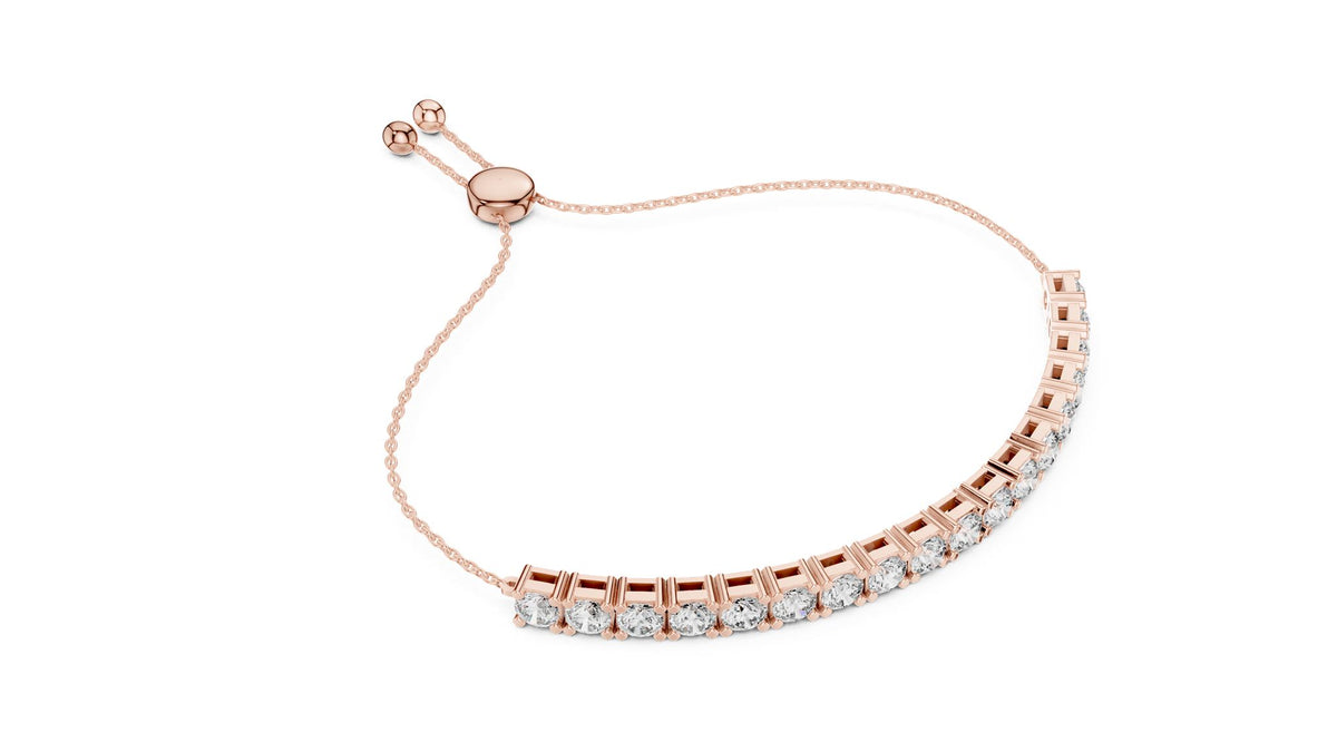 Round Tennis Lab Grown Diamond Bracelet