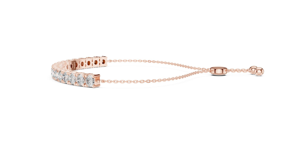 Round Tennis Lab Grown Diamond Bracelet
