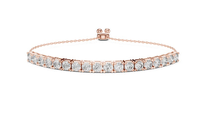 Round Tennis Lab Grown Diamond Bracelet