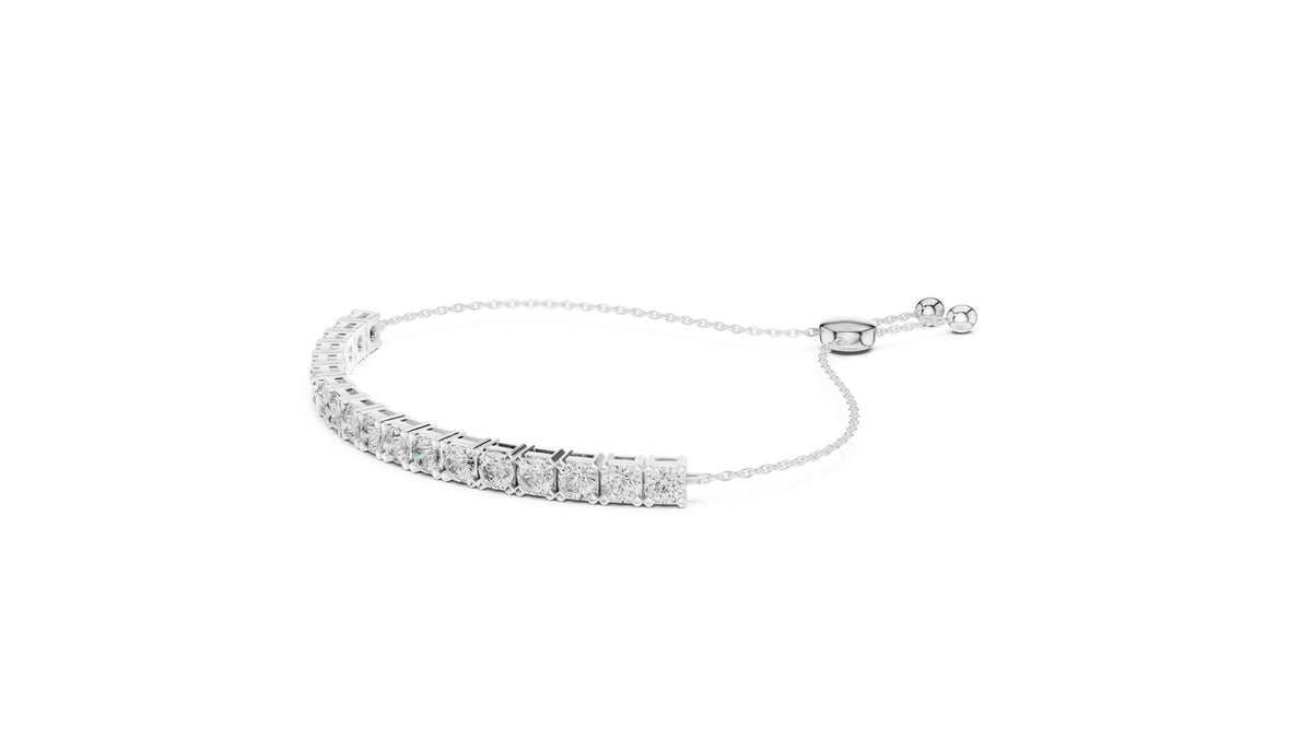 Round Tennis Lab Grown Diamond Bracelet