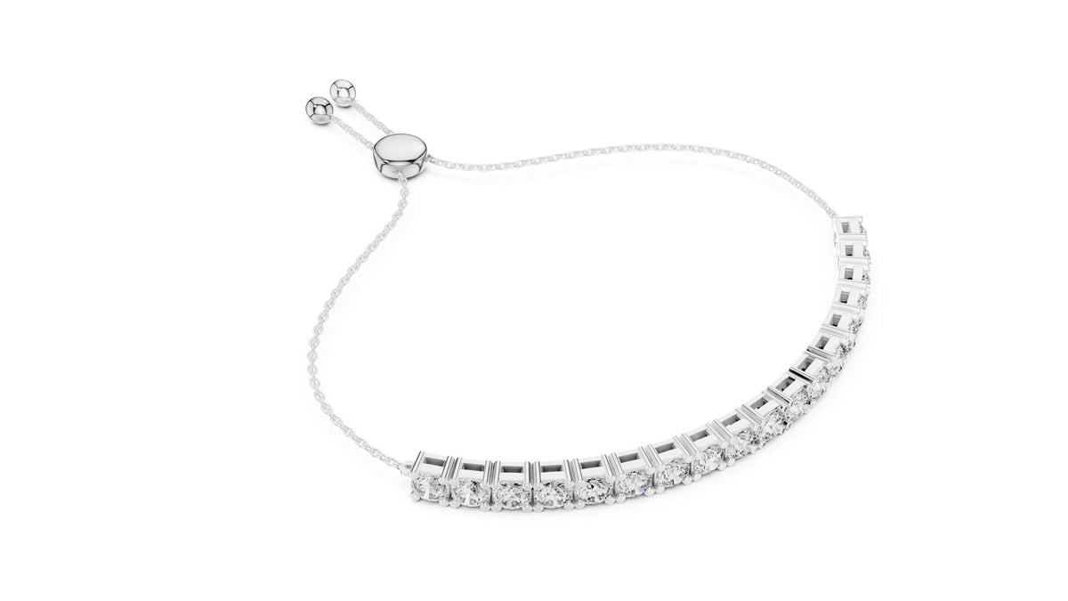 Round Tennis Lab Grown Diamond Bracelet