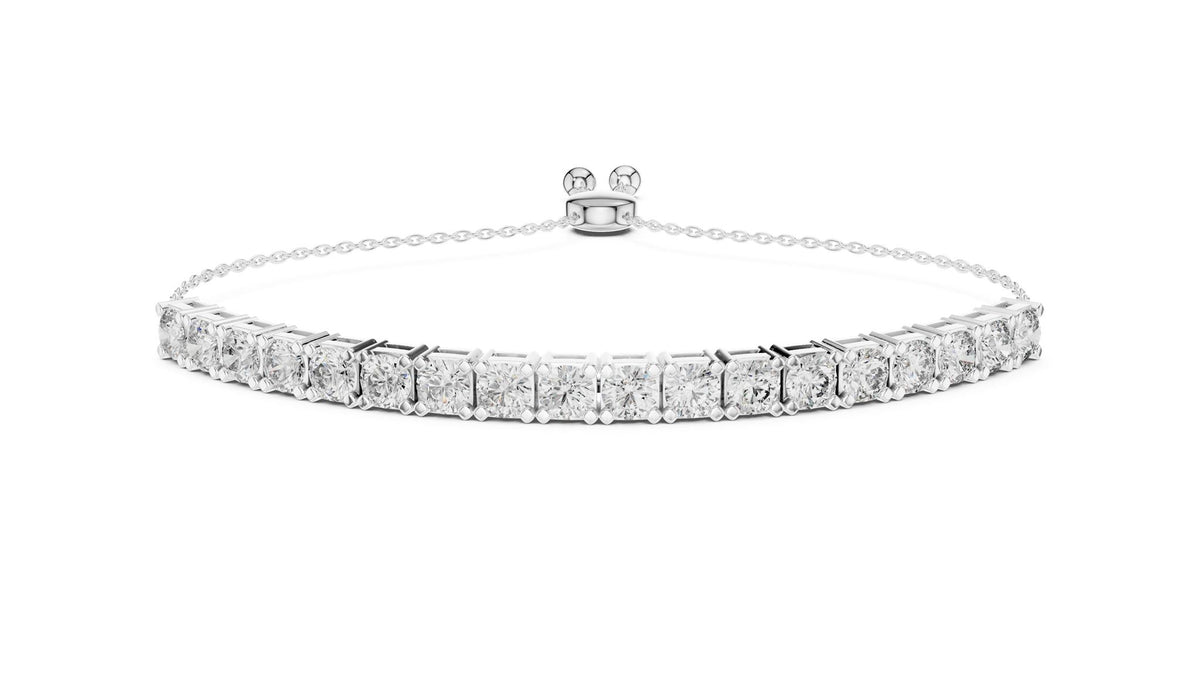 Round Tennis Lab Grown Diamond Bracelet