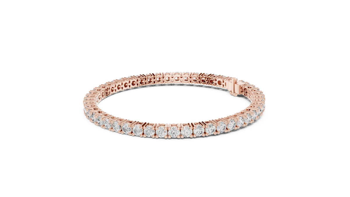 Round Tennis Lab Grown Diamond Bracelet