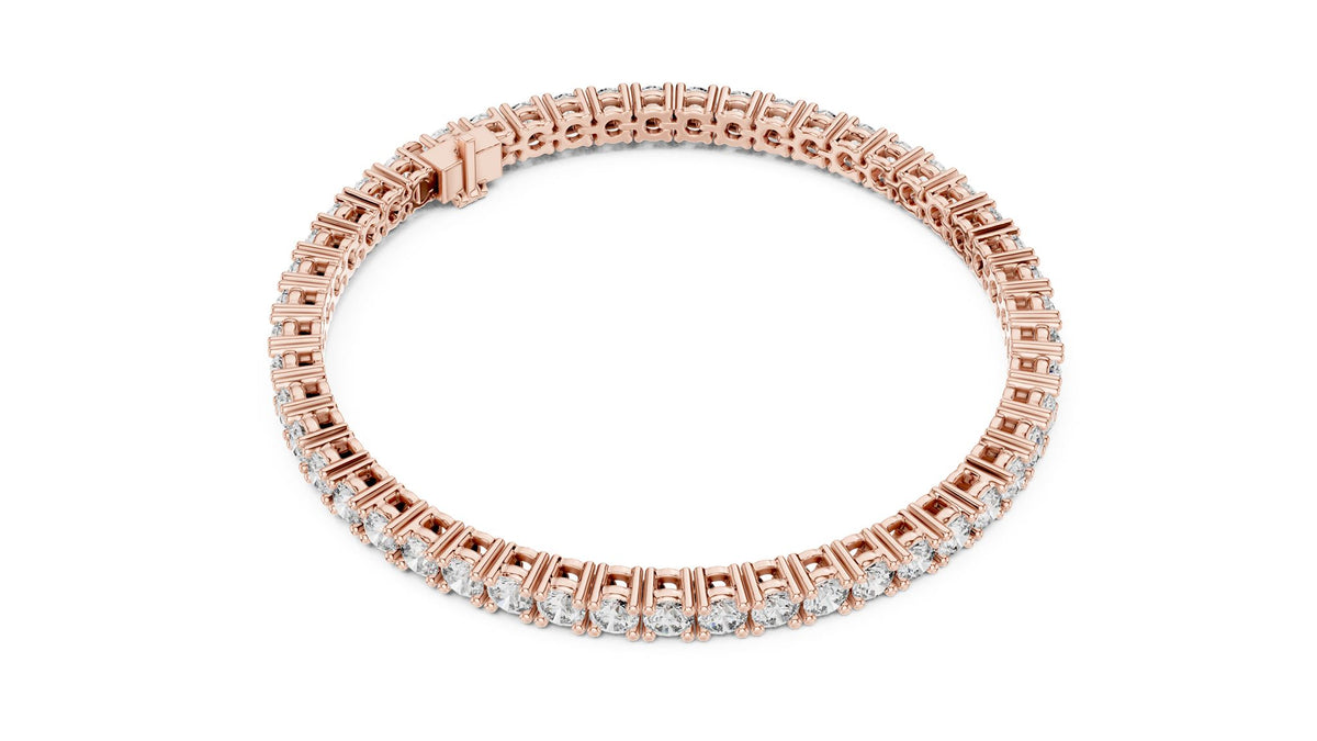 Round Tennis Lab Grown Diamond Bracelet