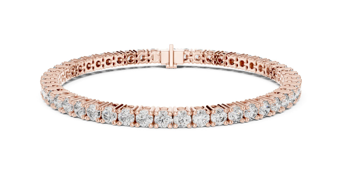 Round Tennis Lab Grown Diamond Bracelet