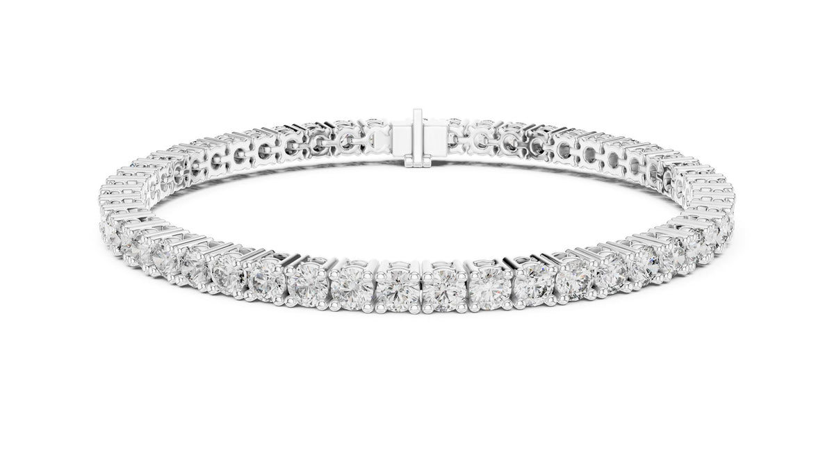 Round Tennis Lab Grown Diamond Bracelet