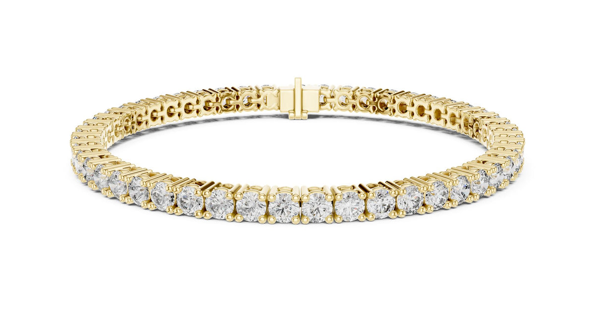Round Tennis Lab Grown Diamond Bracelet