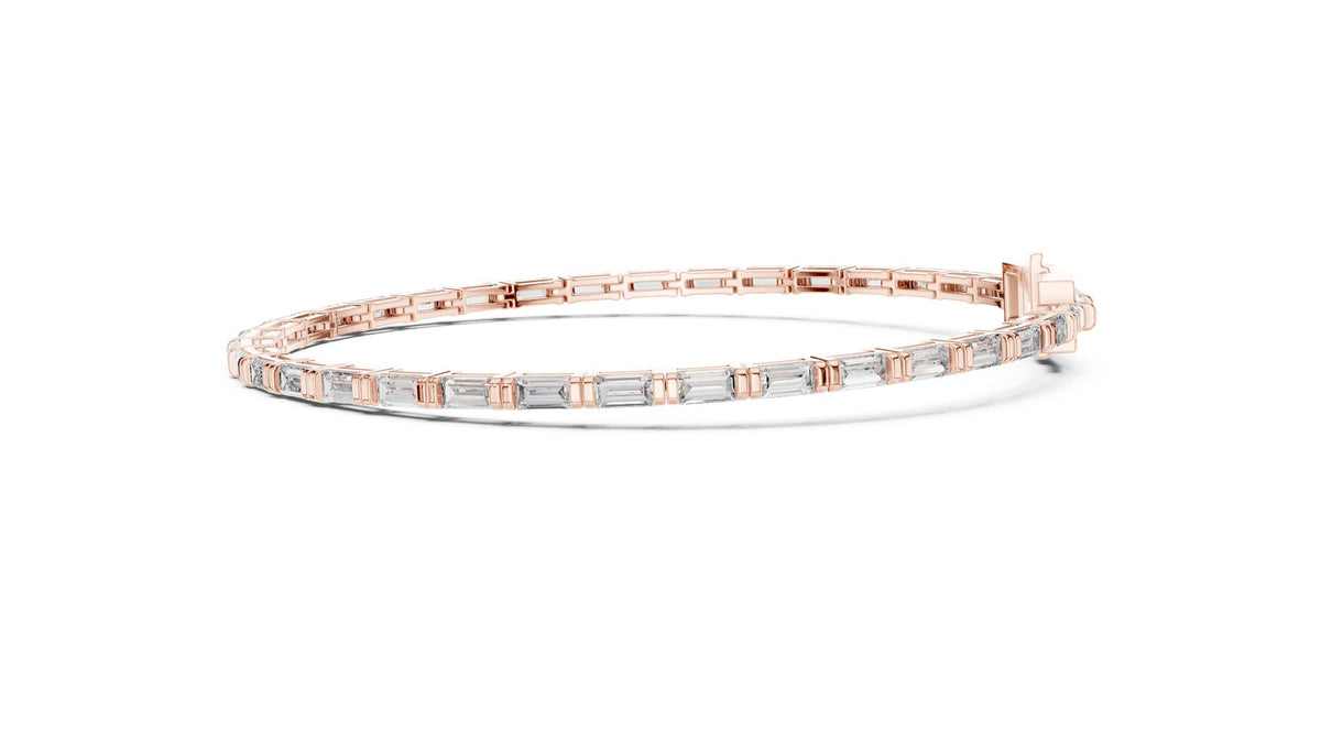 Emerald Tennis Lab Grown Diamond Bracelet