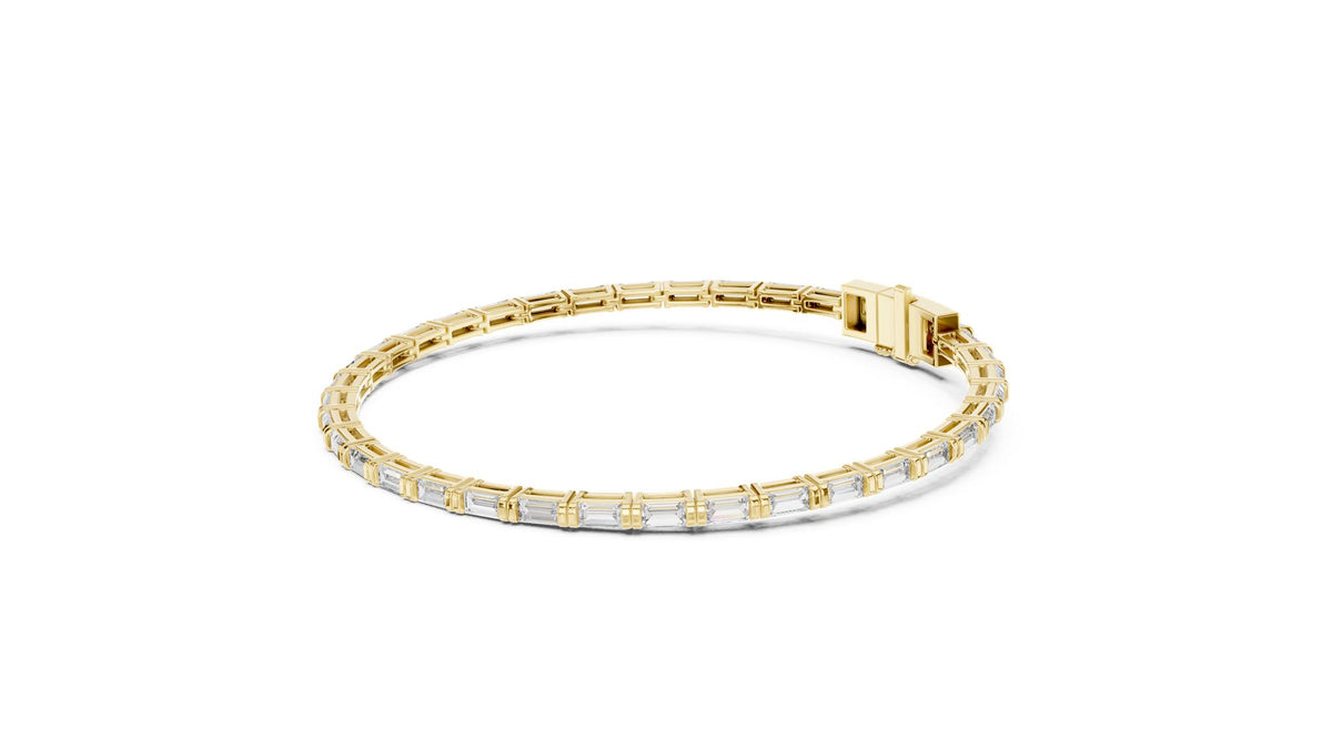 Emerald Tennis Lab Grown Diamond Bracelet