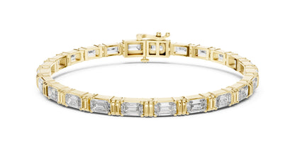 Emerald Tennis Lab Grown Diamond Bracelet