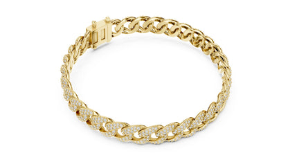 Round Link Lab Grown Diamond Bracelet