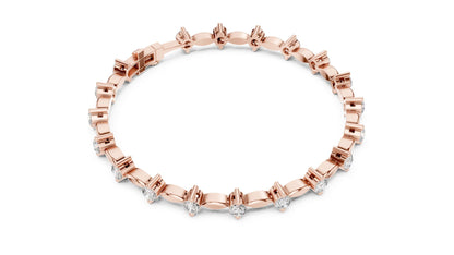 Round Tennis Lab Grown Diamond Bracelet