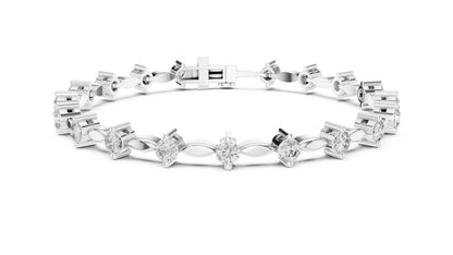 Round Tennis Lab Grown Diamond Bracelet