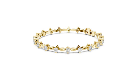 Round Tennis Lab Grown Diamond Bracelet