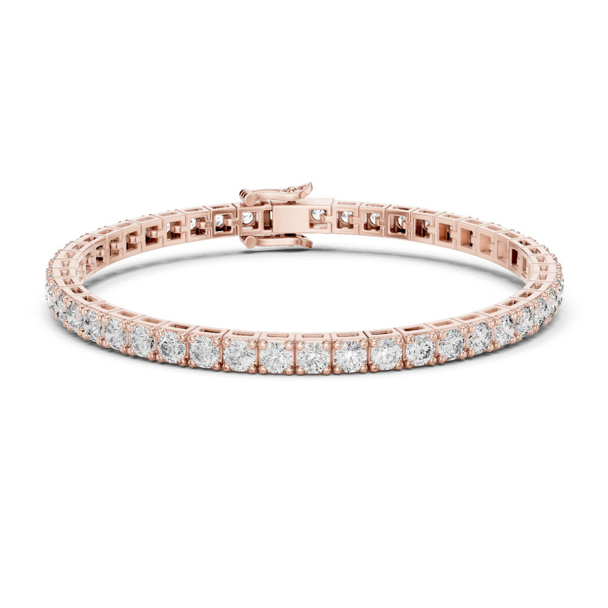 Round Tennis Lab Grown Diamond Bracelet