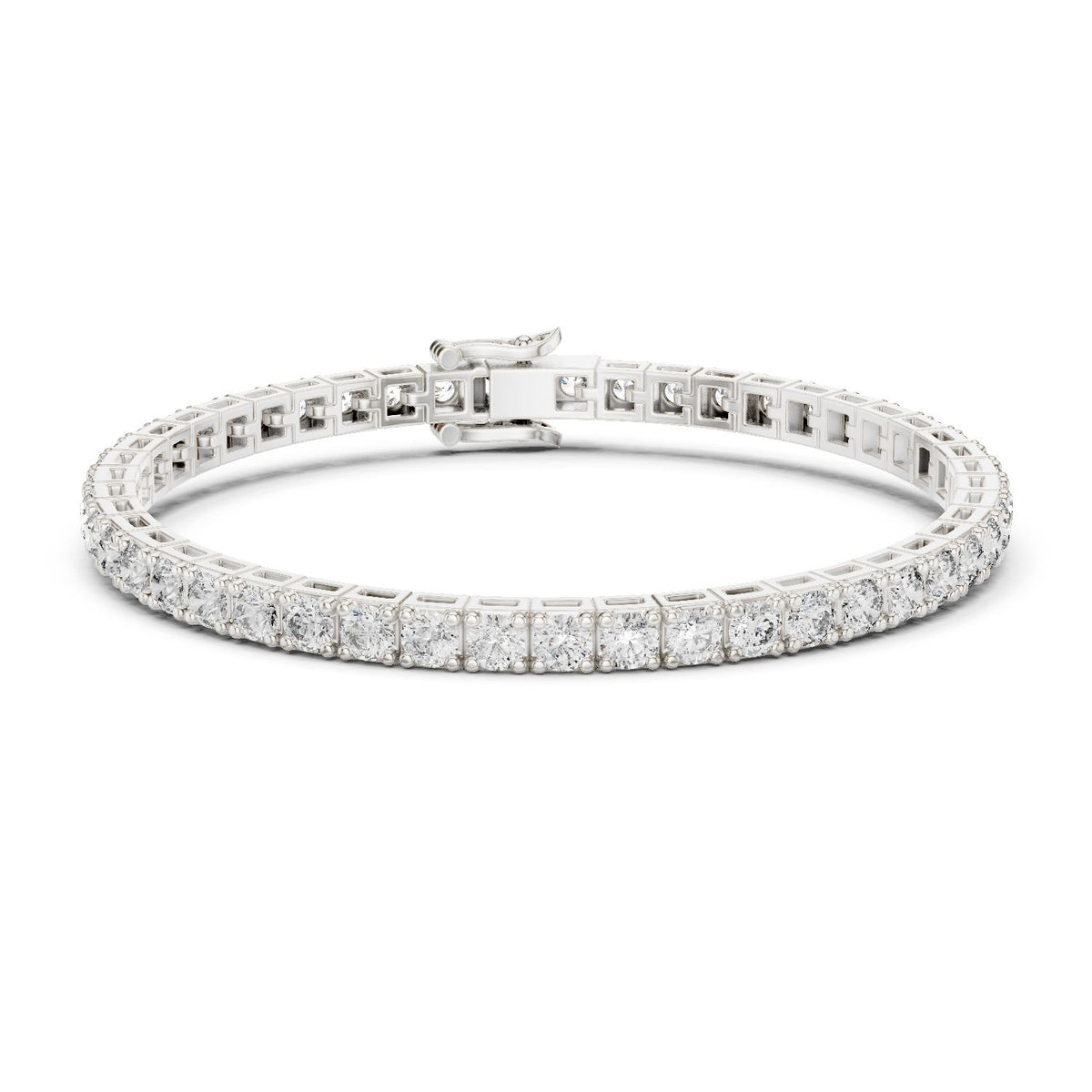 Round Tennis Lab Grown Diamond Bracelet
