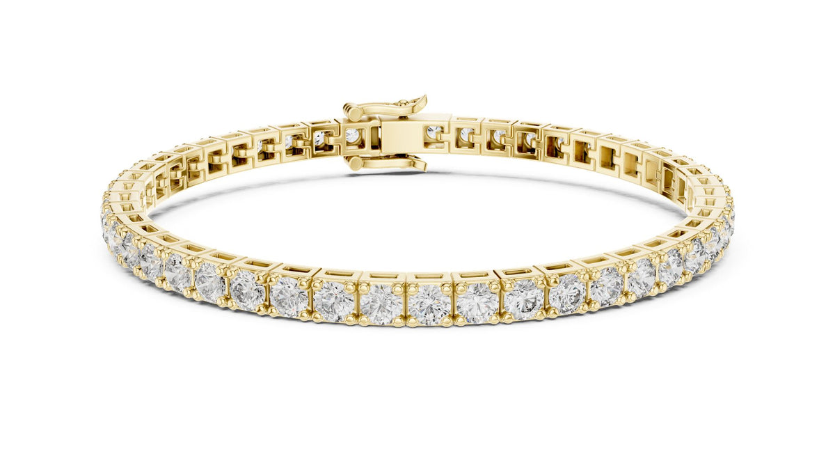 Round Tennis Lab Grown Diamond Bracelet