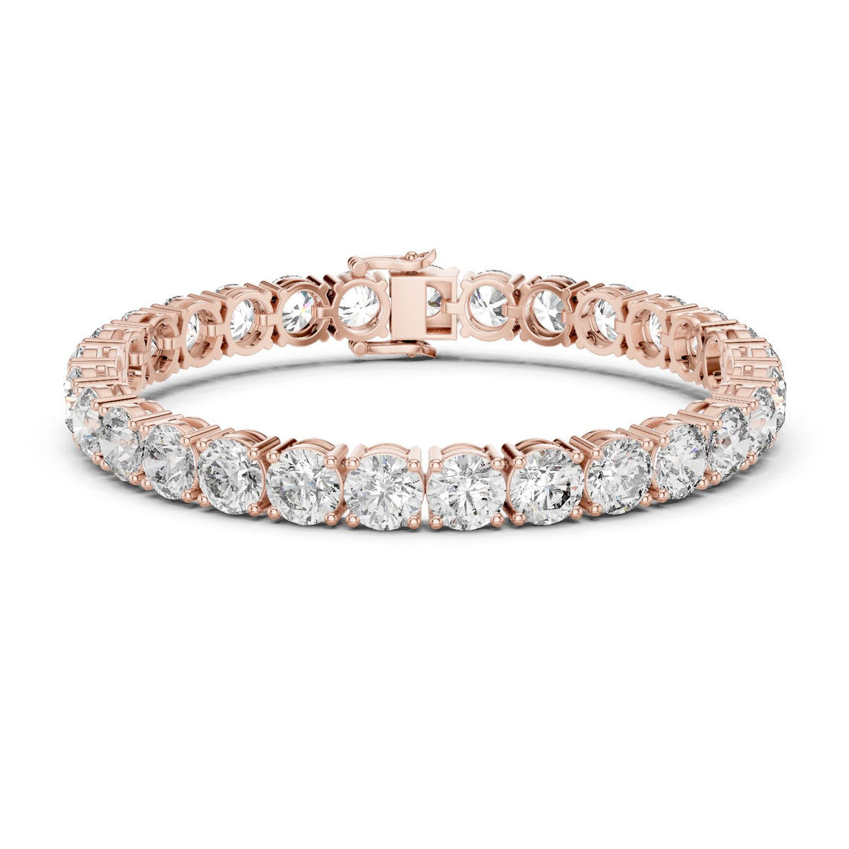 Round Tennis Lab Grown Diamond Bracelet