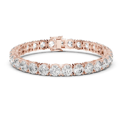 Round Tennis Lab Grown Diamond Bracelet