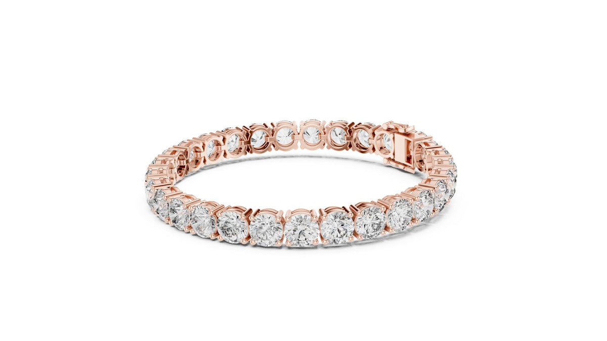 Round Tennis Lab Grown Diamond Bracelet
