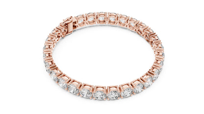 Round Tennis Lab Grown Diamond Bracelet