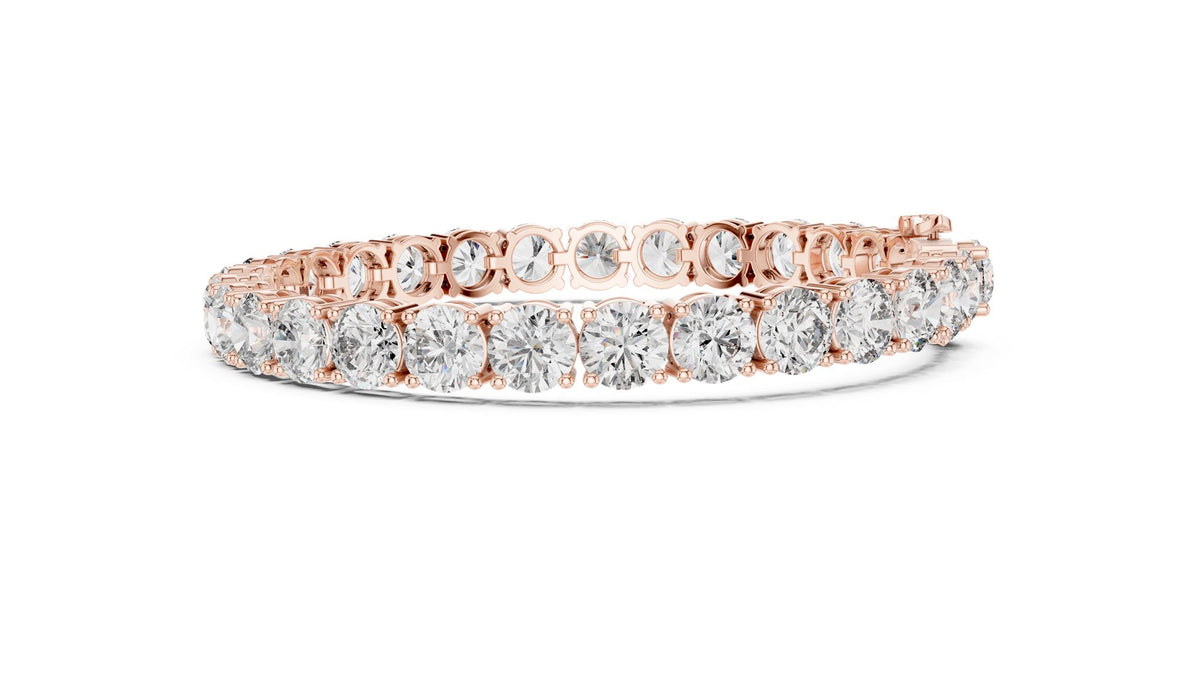 Round Tennis Lab Grown Diamond Bracelet