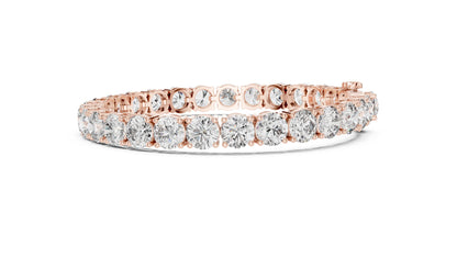 Round Tennis Lab Grown Diamond Bracelet