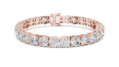 Round Tennis Lab Grown Diamond Bracelet
