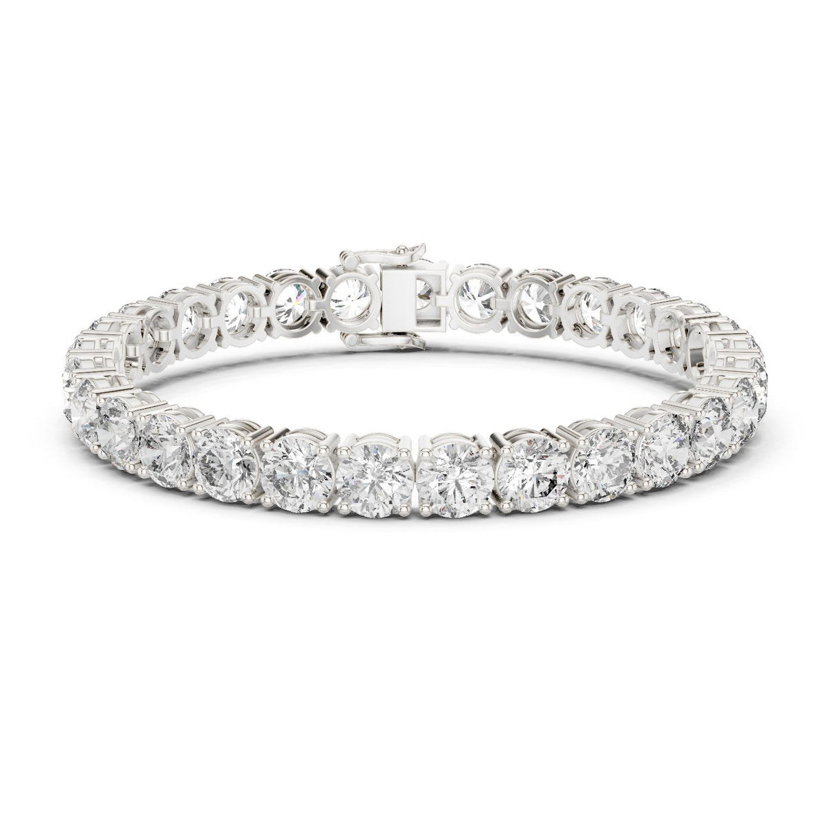 Round Tennis Lab Grown Diamond Bracelet