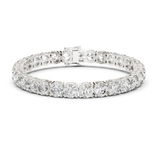 Round Tennis Lab Grown Diamond Bracelet