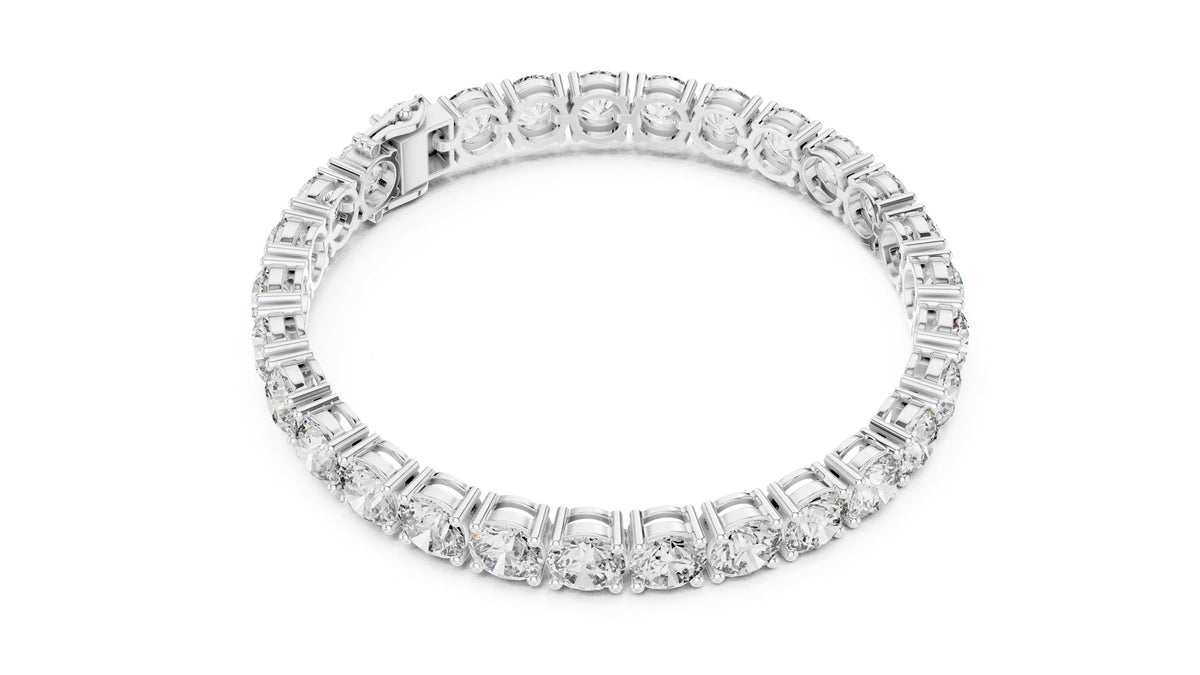 Round Tennis Lab Grown Diamond Bracelet