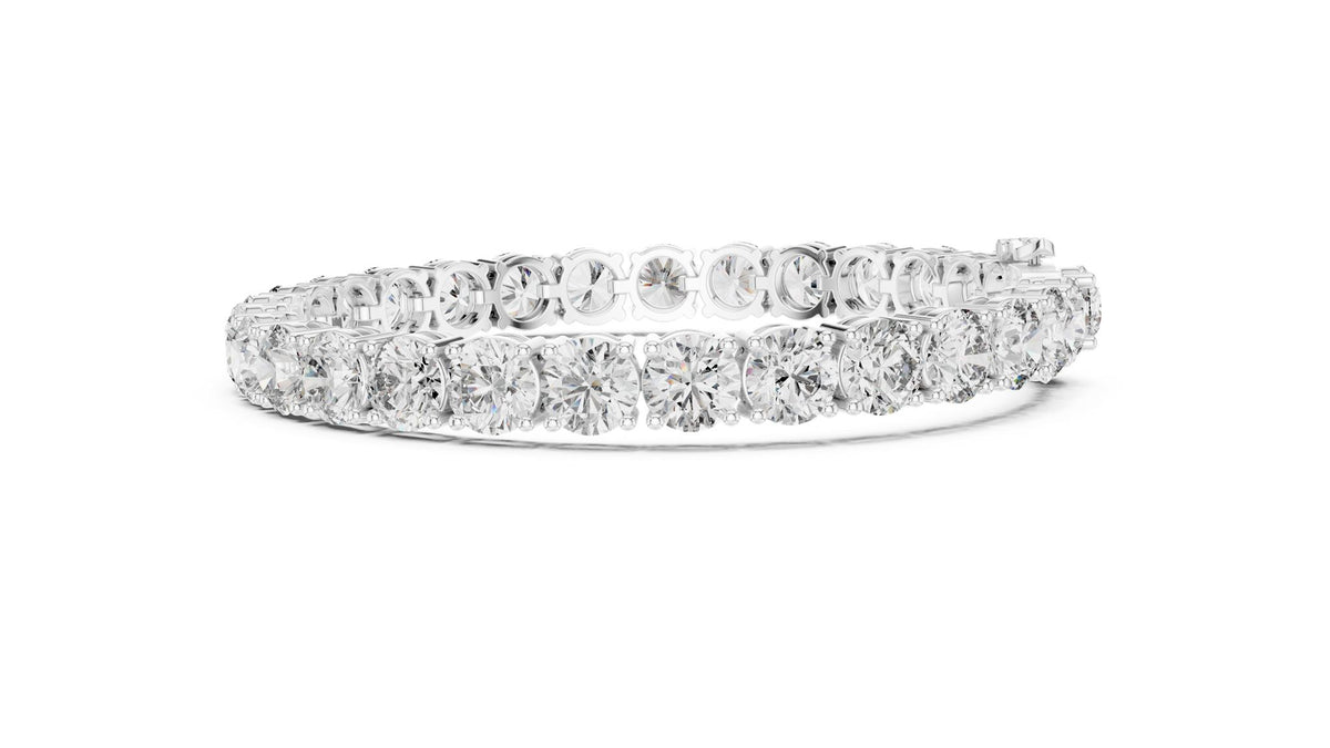 Round Tennis Lab Grown Diamond Bracelet