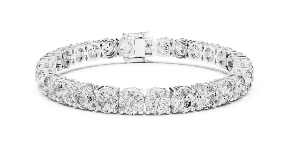 Round Tennis Lab Grown Diamond Bracelet
