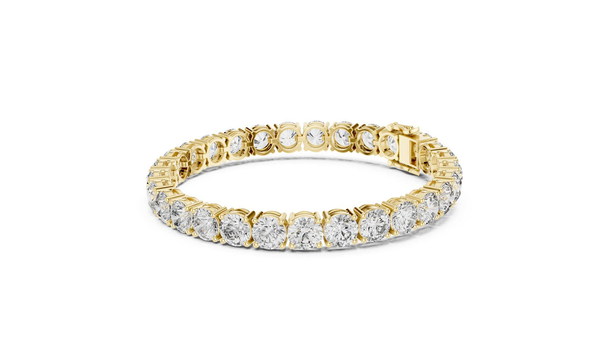 Round Tennis Lab Grown Diamond Bracelet