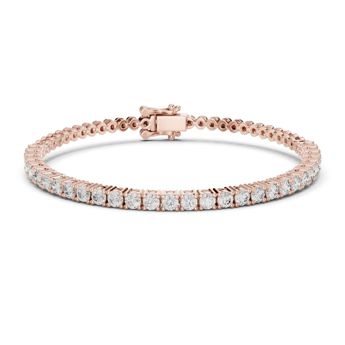 Round Tennis Lab Grown Diamond Bracelet