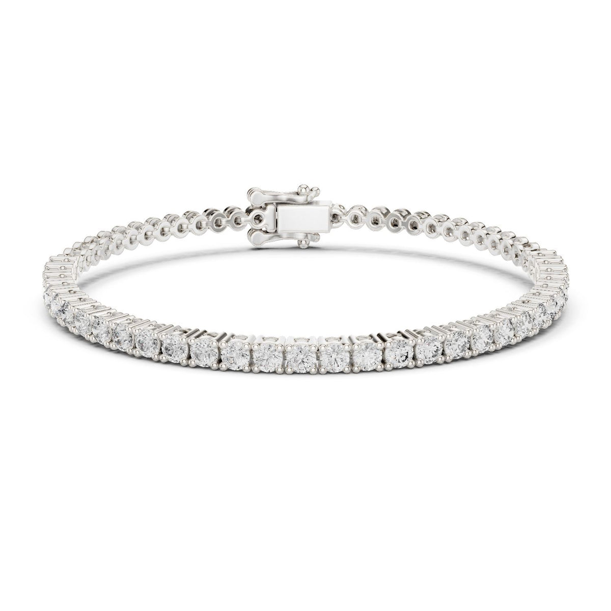 Round Tennis Lab Grown Diamond Bracelet
