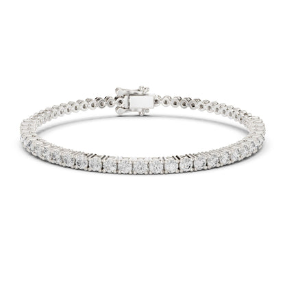Round Tennis Lab Grown Diamond Bracelet
