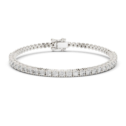 Round Tennis Lab Grown Diamond Bracelet