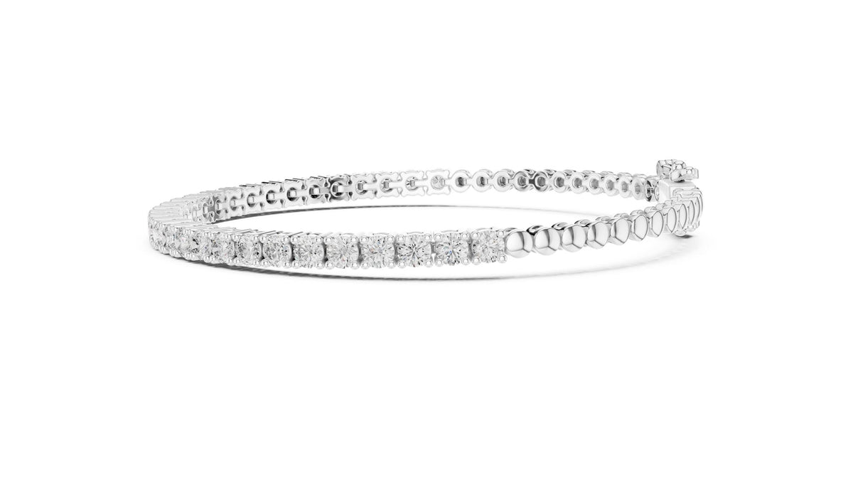 Round Tennis Lab Grown Diamond Bracelet