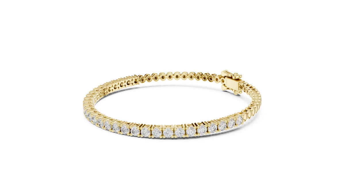 Round Tennis Lab Grown Diamond Bracelet