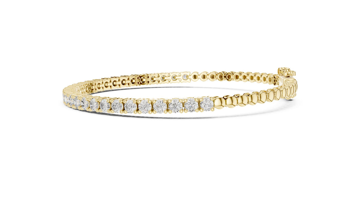 Round Tennis Lab Grown Diamond Bracelet