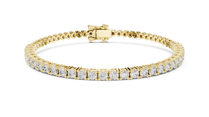 Round Tennis Lab Grown Diamond Bracelet