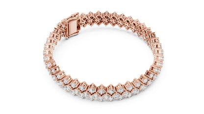 Round Cluster Lab Grown Diamond Bracelet