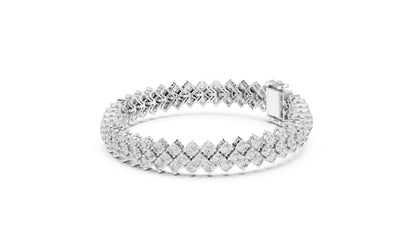 Round Cluster Lab Grown Diamond Bracelet