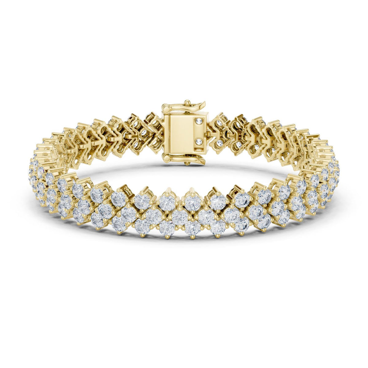 Round Cluster Lab Grown Diamond Bracelet