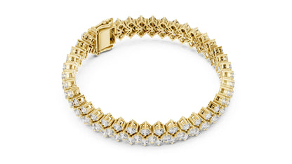 Round Cluster Lab Grown Diamond Bracelet