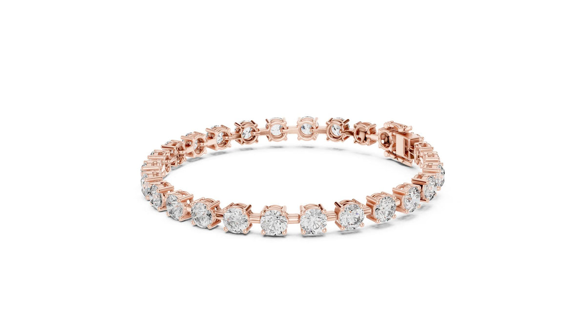 Round Tennis Lab Grown Diamond Bracelet