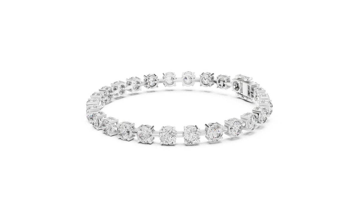 Round Tennis Lab Grown Diamond Bracelet